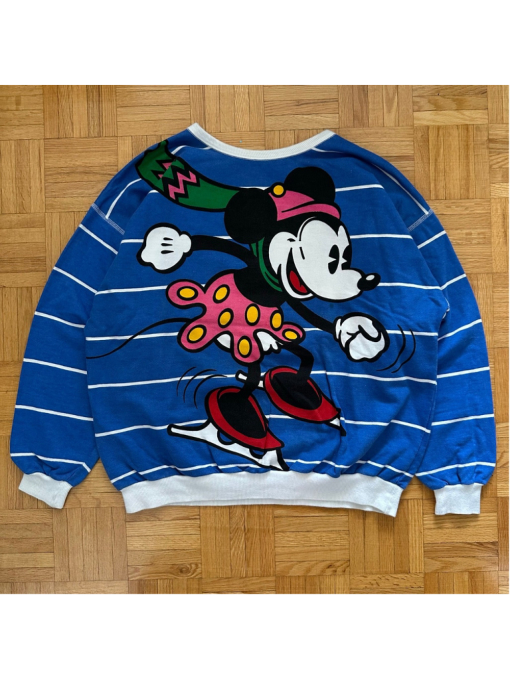 Vintage 80s Mickey Mouse Minnie Mouse double sided big graphic sweatshirt Disney